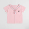 【2点セット】チェックセーラーカラーTシャツ＋プリーツスカート