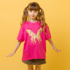 バタフライロゴプリントオーバーサイズTシャツ