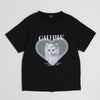 【CHIPIE/シピ】"ときめろT"(綿100%)キャットプリントTシャツ