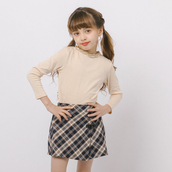 バイカラーメロウハイネックトップス