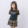 サイドギャザータイダイデザインフロントロゴTシャツ