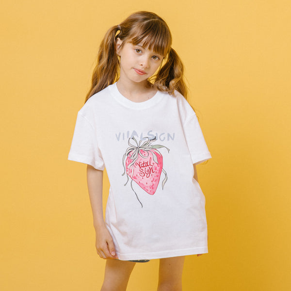 ストロベリープリントオーバーサイズTシャツ