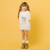 ドリンクカップロゴプリントオーバーサイズTシャツ