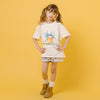 ドリンクカップロゴプリントオーバーサイズTシャツ