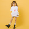 アイスロゴプリントバックフリルデザインTシャツ