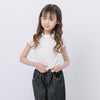 ラインストーンデザインリブミニTシャツ