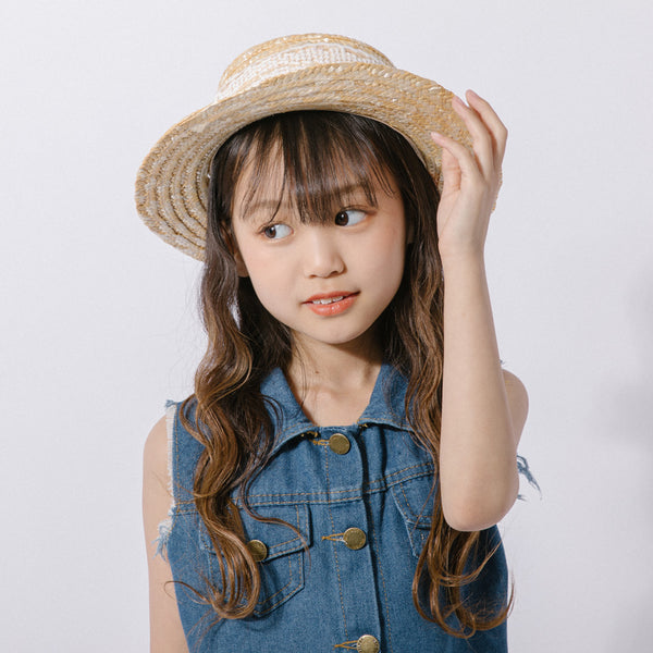 レースリボンカンカン帽