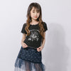 マルチプリント配色メロウTシャツ