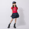 マルチプリント配色メロウTシャツ