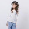 【2点セット】リボンプリントオーバーサイズTシャツ＋カラーストレートパンツ