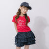 マルチプリント配色メロウTシャツ
