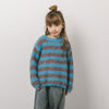 ボーダー配色ニット