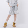 【2点セット】ラインデザインルーズTシャツ＋ショートパンツ