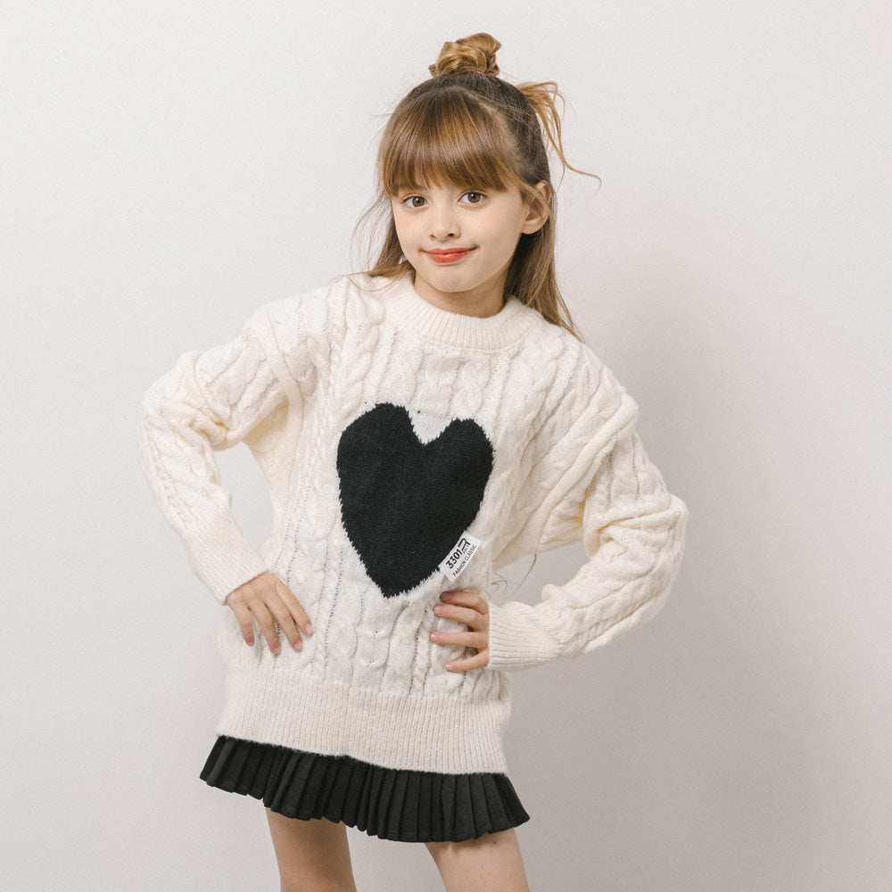 ハートデザインニット|子供服・キッズファッション通販 - URBAN CHERRY