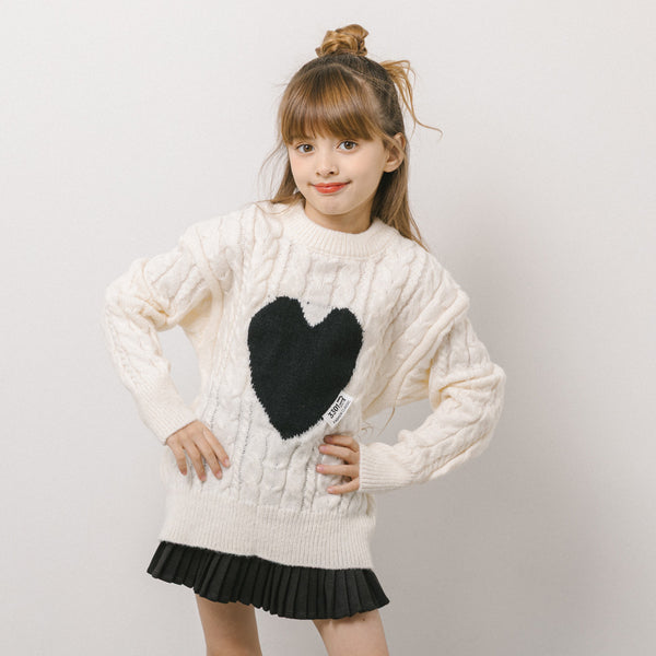 ハートデザインニット