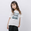【綿100％/吸水速乾】モノクロフォトプリントTシャツ