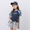【綿100％/吸水速乾】プラネットロゴギャザーラグランTシャツ