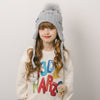 ポンポンリボンニット帽