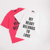 ラブテキストデザインオーバーサイズTシャツ
