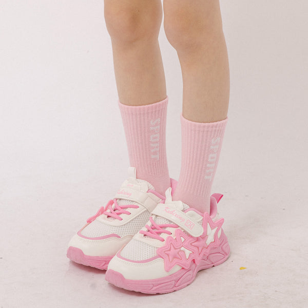 ボリュームソールスターデザインスニーカー