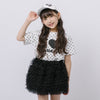フロントロゴプリントドットTシャツ
