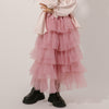 チュールティアードスカート