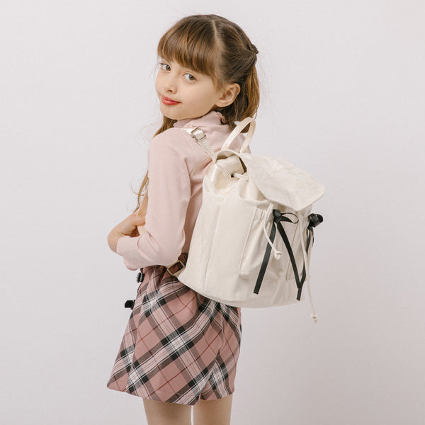 フロントポケットリボンデザインリュック