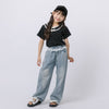レイヤードライクポルカドットリボンTシャツ
