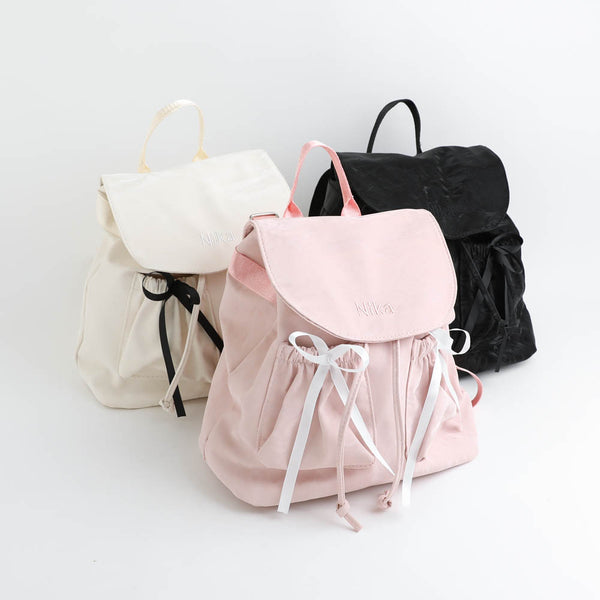 フロントポケットリボンデザインリュック