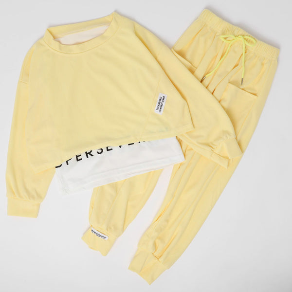 【2点セット】ドッキングロゴトレーナー＋センタープレスボトムス