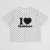 フロントロゴプリントドットTシャツ