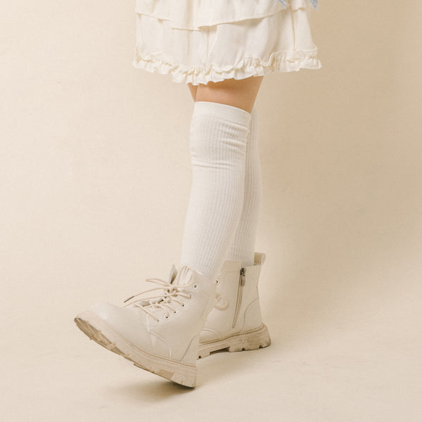 【3足セット】リブニーハイソックス