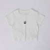 バックオープンフロントチェリーロゴミニTシャツ