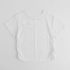 サイドギャザークロップドパールTシャツ