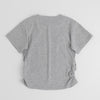 サイドギャザークロップドパールTシャツ