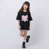 ハートテキストロゴプリントTシャツ
