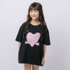 ハートテキストロゴプリントTシャツ