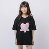 ハートテキストロゴプリントTシャツ