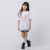 ハートテキストロゴプリントTシャツ