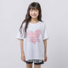 ハートテキストロゴプリントTシャツ