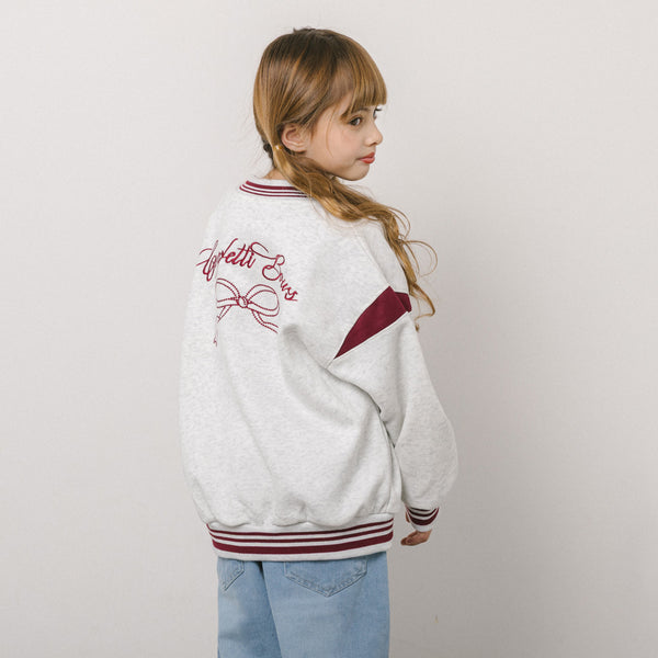 フロントリボンデザインオーバーサイズブルゾン