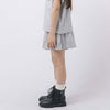 【2点セット】フロントロゴプリントフレンチスリーブトップス＋フレアショートパンツ