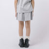 【2点セット】フロントロゴプリントフレンチスリーブトップス＋フレアショートパンツ