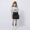 【2点セット】フレンチロゴプリントリボンTシャツ＋カーゴミニスカート