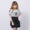 【2点セット】フレンチロゴプリントリボンTシャツ＋カーゴミニスカート