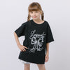 リボンロゴプリントオーバーサイズTシャツ