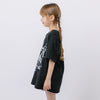 リボンロゴプリントオーバーサイズTシャツ