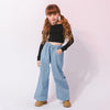 ハートフリンジストレートデニムパンツ