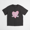 ハートテキストロゴプリントTシャツ