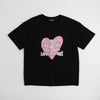 ハートテキストロゴプリントTシャツ